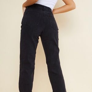 Black Long Leg Straight Jeans US 8